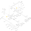 Toro OEM 145-4645-01 Mower Deck Front and Rear Lift Pivot Arm - Toro Red Color - Fits Toro Current 42", 50", 54", 60" Timecutter Max Models (Models with Toro Red Paint Color Only).