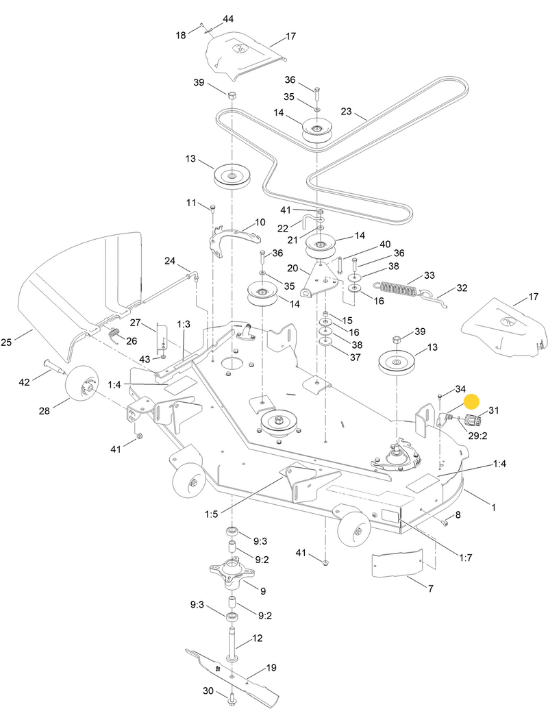 Toro OEM 133-9289 Washout Port - Male Quick-Coupler Fitting - Fits Tor