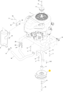 Toro OEM 142-3586 PTO Clutch Fits Current/Late Toro 32", 36" Grandstand HDM - Compact Models 74532 and 74535.
