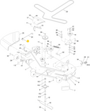 Toro OEM 138-7268 Discharge Chute Torsion Spring Fits Late/Current Toro 42", 50", 54", 60" Timecutter Models with Fabricated Mower Deck.