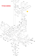 Toro OEM 133-7075 Mower Deck Belt Fits Toro Older 48" Timecutter HD Models and Older 48" Titan Models.