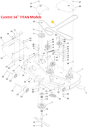 Toro OEM 147-2913 Mower Deck Belt Fits Current 54" Titan Models with I-BEAM Framing.