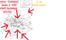 Hustler OEM 601715 Primary Mower Deck Belt Fits Hustler 72" VX4 Rear Discharge Super Z and 72" OutFront Mower Deck Models.