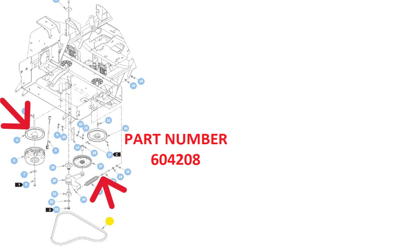 Hustler OEM 604208 Hydraulic Drive Belt Fits Hustler Super Z, Super Z HD, Super SF and Super 88 Models After S/N 1210 (First Four Digits).