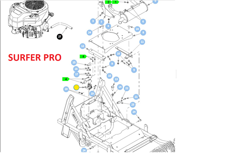 Hustler OEM 606445P Electric Start Solenoid Fits Hustler Dash, Raptor X, XL, XD, XDX, FasTrak, Surfer PRO and Trimstar Models.