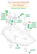 Hustler OEM 602745 Spindle Ass. Drive Pulley (7 in.) Fits Hustler 2023 - Current (72" X-ONE, 60" X-RIDE) Side Discharge; 2011 - Current (60" Super Z, Super Z HD) Side and Rear Disch.; All Models (Super SF, Super 88); 2018 - 2024 (72" Diesel Z) Rear Disch.