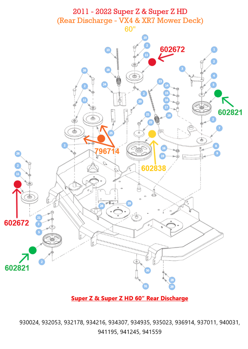 やっちゃんオーダーページ Hustler OEM 602838 Mower Deck 8 in. Flat Idler Pulley Fits Hustler 201
