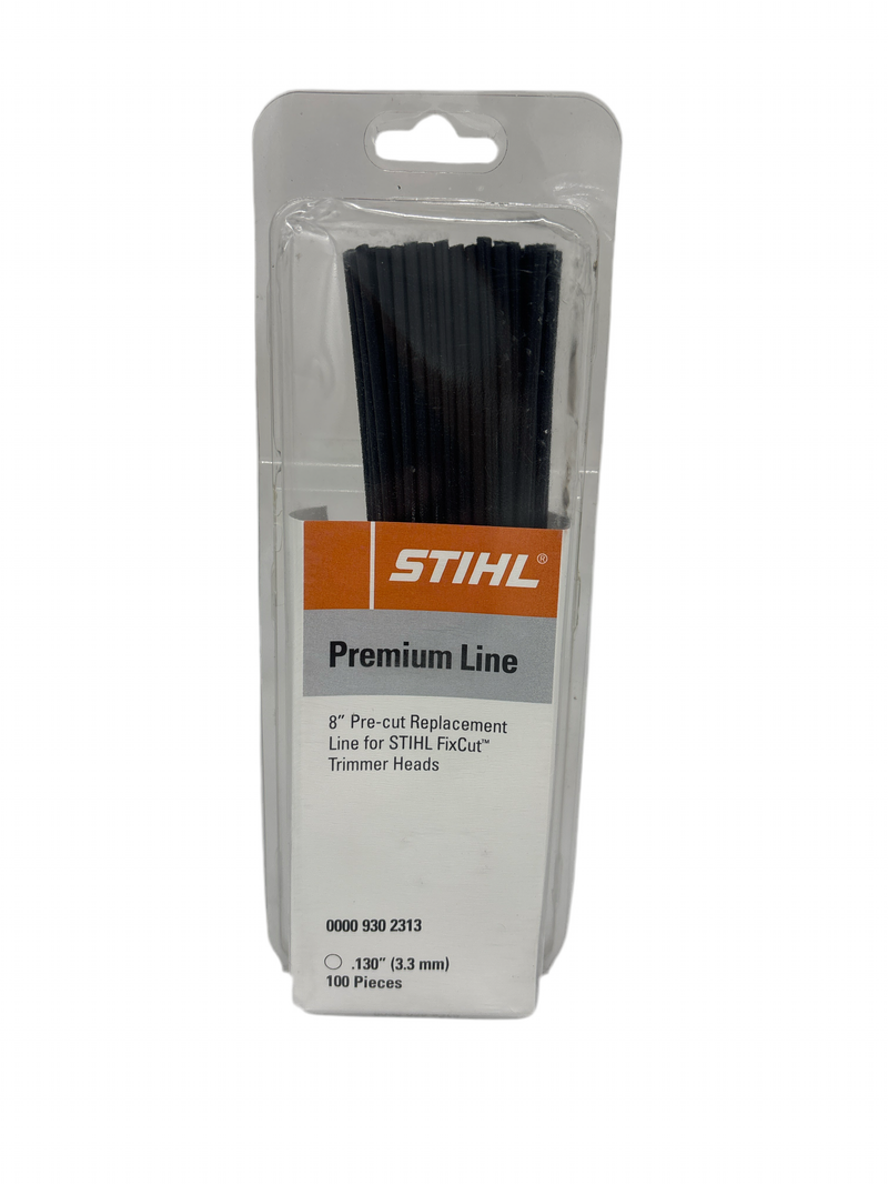 Stihl 8" Pre-cut .130 Trimmer Line 100 pieces for Fix-Cut & Duro-Cut Heads 0000 930 2313