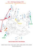 Hustler OEM 788364 Mower Deck 4.288 in. V-Idler Fits Hustler Super Z, Super Z HD and Diesel Z Models (2011 - CURRENT 72" REAR DISCHARGE MODELS ONLY).