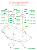 Hustler OEM 603226 Mower Deck Spindle Double Drive Pulley (8.41 in.) Fits Hustler 2011 - Current (72" Super Z, Super Z HD) Rear Discharge.
