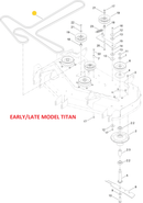 Toro OEM 133-1166 Mower Deck Belt Fits Current Toro 48" Titan Series.