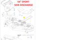 Hustler OEM 777185 Mower Deck Belt Fits Hustler 54" Raptor XDX, SDX, 60" X-ONE and Super Z Rear Discharge Model Number 938126EX and Early 54" Model Trimstar.
