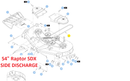 Hustler OEM 777185 Mower Deck Belt Fits Hustler 54" Raptor XDX, SDX, 60" X-ONE and Super Z Rear Discharge Model Number 938126EX and Early 54" Model Trimstar.