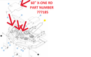Hustler OEM 777185 Mower Deck Belt Fits Hustler 54" Raptor XDX, SDX, 60" X-ONE and Super Z Rear Discharge Model Number 938126EX and Early 54" Model Trimstar.