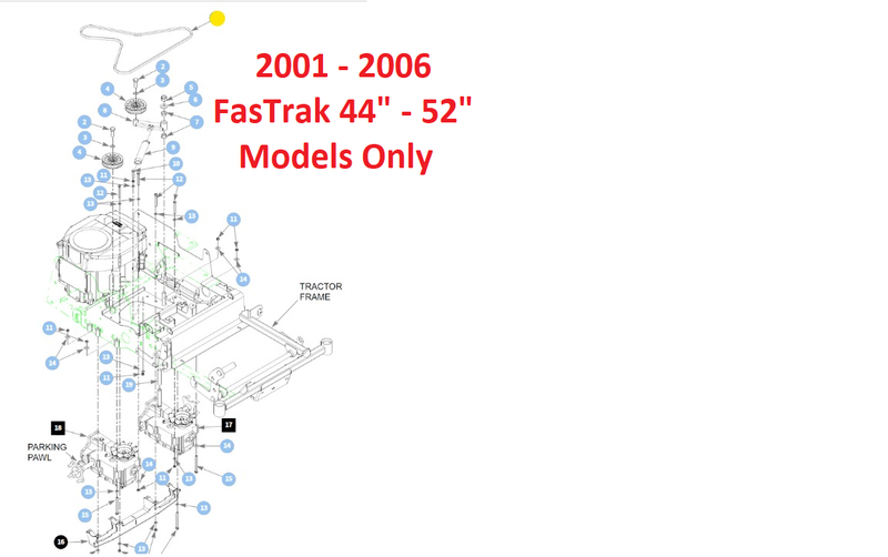 Cinghia Di Ricambio A&I HUSTLER Per Parte Di Ponte # 602744 - Foto 13