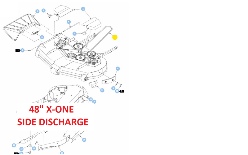 Husqvarna 54 Inch Deck Belt Diagram Hustler OEM 786483 Mower Deck