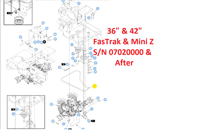 Hustler OEM 788794 Hydraulic Drive Belt Fits Older Hustler Super Z, X-ONEi, Diesel Z, 36" and 42" FasTrak SD and Mini Z Models.