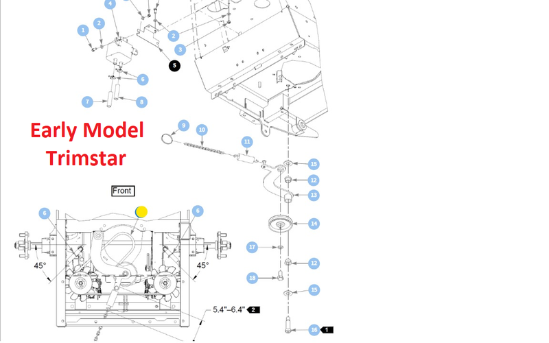 Hustler OEM 793836 Hydraulic Drive Belt Fits Hustler 48", 54", 60" Trimstar Models and 36", 42" Mini FasTrak Models.
