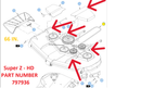 Hustler OEM 602854 Fits Select 66" Super Z Side Discharge Models AND 60" Rear Discharge Z Diesel Models.