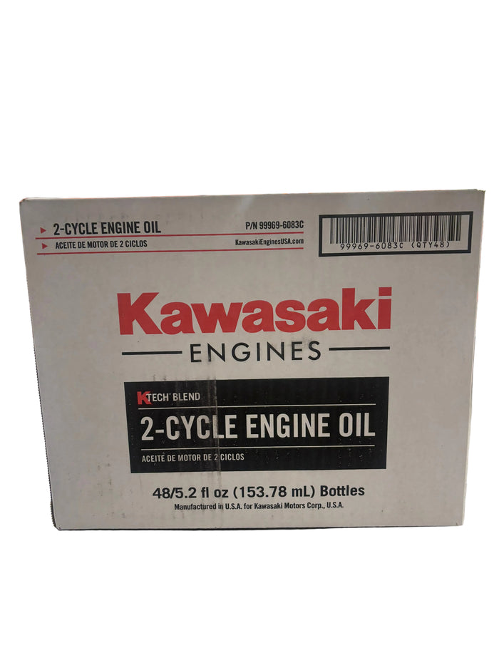Kawasaki OEM 99969-6083C KTECH Blend 2-Cycle Engine Oil 5.2 oz Case of 48
