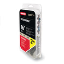 Oregon PowerCut 16" Professional Full Chisel Chainsaw Chain 2-Pack – .325" Pitch, .050" Gauge, 66 Drive Links