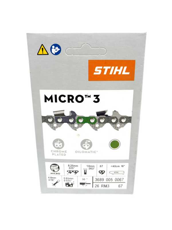 Stihl Genuine 26RM3 67E 16" Chainsaw Chain Loop 3689 005 0067