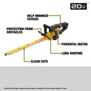 DEWALT 22" 20V MAX Cordless Hedge trimmer (Tool Only) DCHT821B