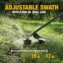 DEWALT 17" 60V MAX Brushless Cordless Attachment Capable String Trimmer Kit DCST972X1
