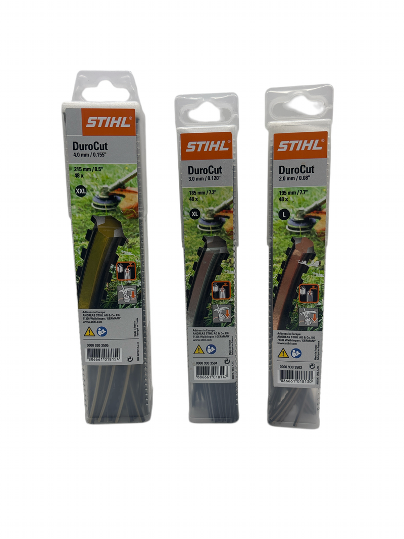 Stihl Serrated .080 8" Pre-cut Trimmer Line for Duro-Cut Heads 48 Pieces 0000 930 3503