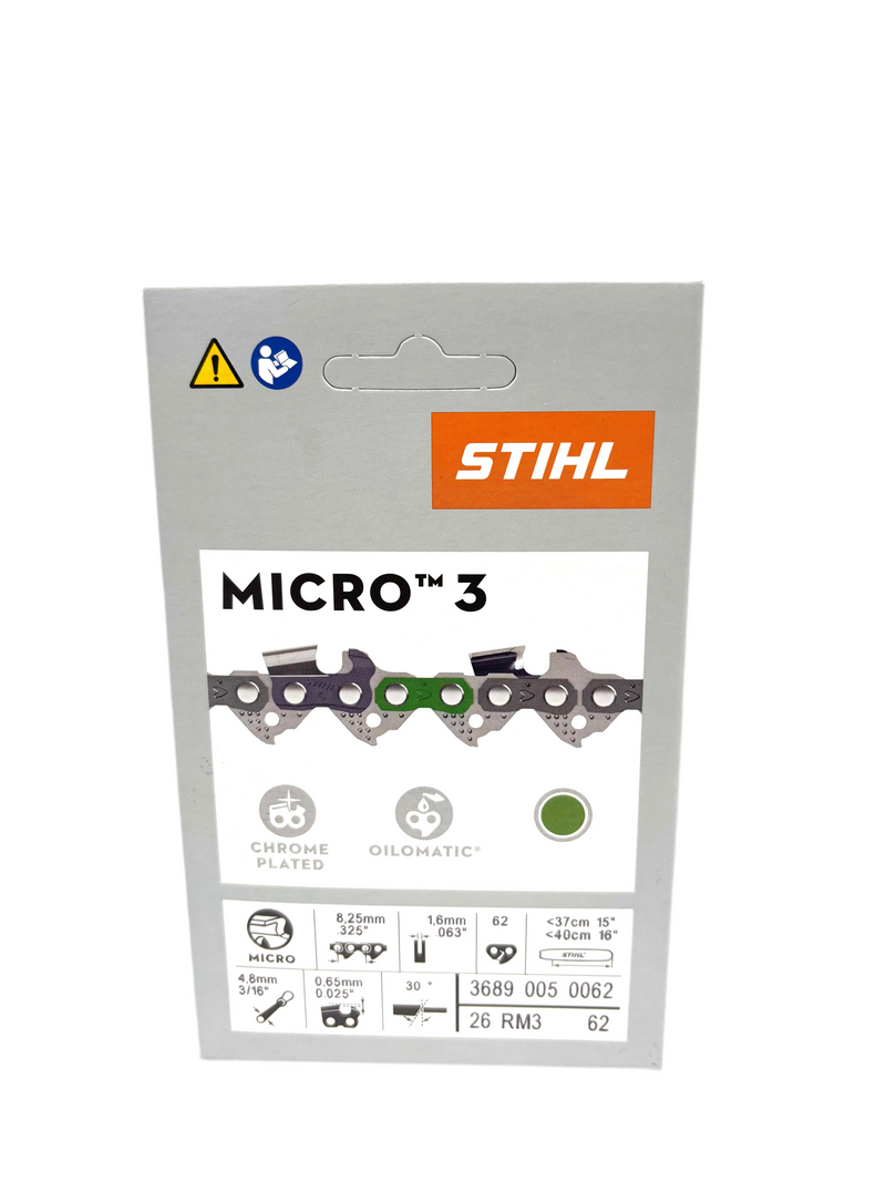 Stihl Genuine 26RM3 62E 16" Chainsaw Chain Loop 3689 005 0062