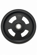 Hustler OEM 602838 Mower Deck 8 in. Flat Idler Pulley Fits Hustler 2011 - Current X-ONE (52", 60", 72" Side Discharge - 54", 60" Rear Disch.); 2011 - 2022 Super Z (54" Side Disch.); 2011 - Current Super Z, Super Z HD, Diesel Z (60", 72" Rear Disch.) .....