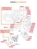 Hustler OEM 109202 Brake Spring Link Bracket (Right-Side) Fits Trimstar (All Models) - Raptor SD and SDX (2016 - 2019 Models) - Raptor Flip-Up (2015 - 2023 Models) - FasTrack (2010 - 2014 Models).