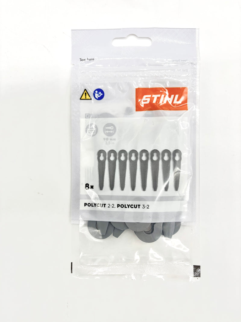 STIHL PolyCut Blades 8-Pack - Orange Replacement Blades For 2-2 & 3-2 Trimmer Heads