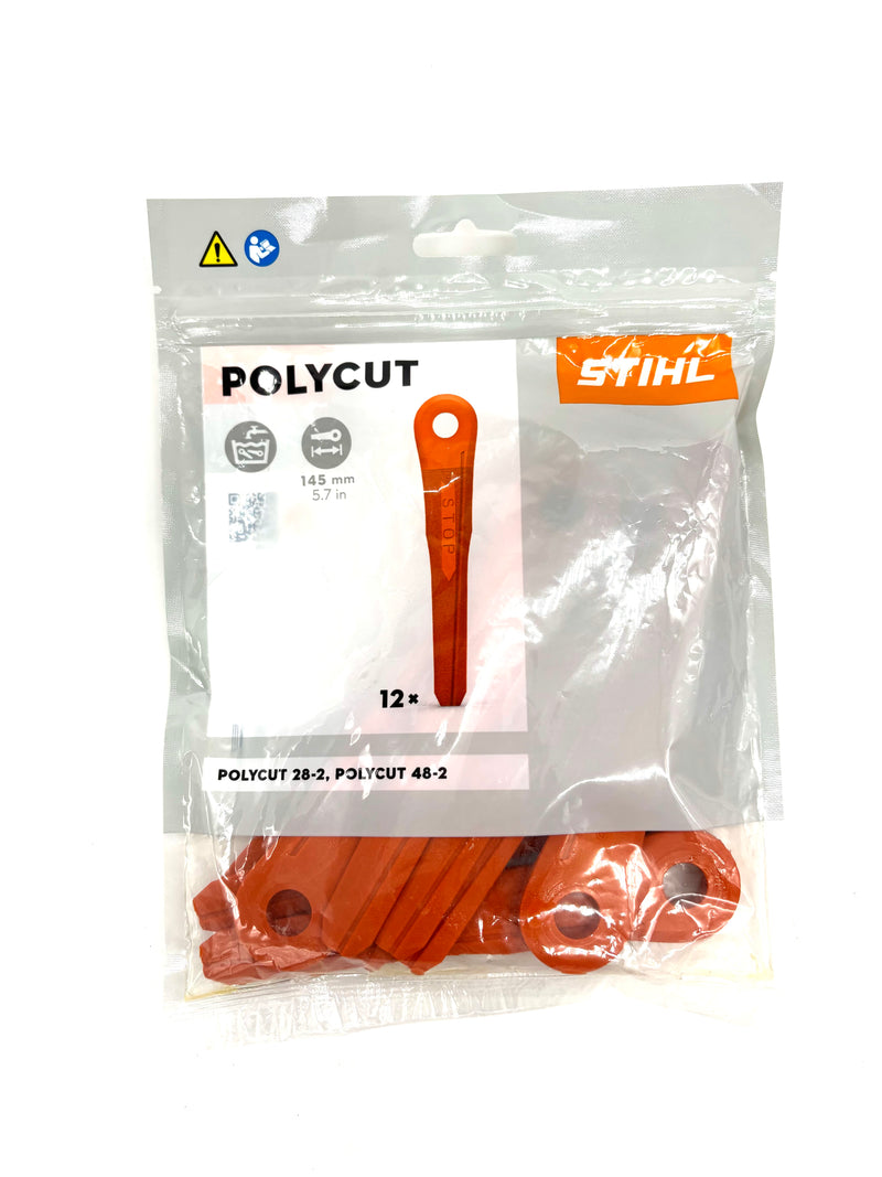 Stihl Genuine Orange Plastic Blades (Pack of 12) 4002 007 1000