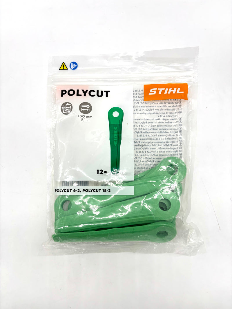 Stihl Genuine Green Plastic Blades (Pack of 12) 4002 007 1020