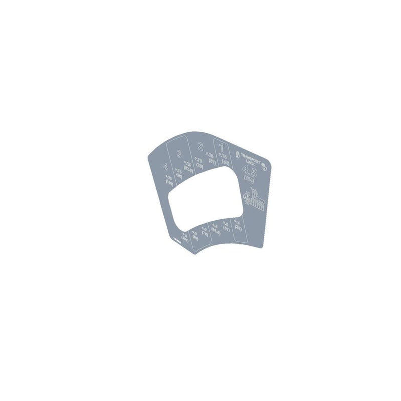 Toro OEM 130-0654 Height of Cut (HOC) Decal Fits Toro Late Timecutter