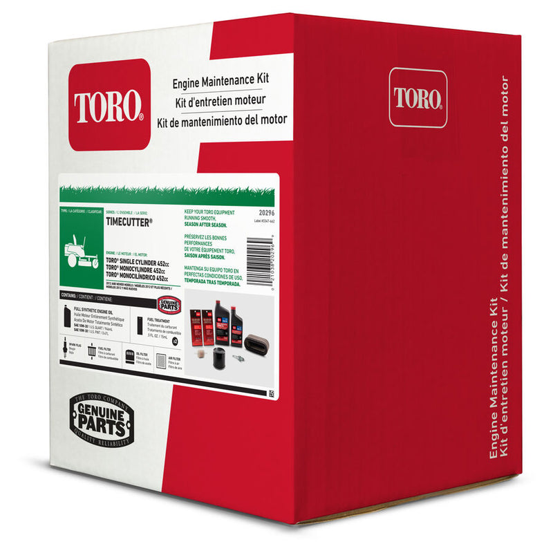 Toro 20296, 139-0650 OEM Engine Maintenance Kit for TimeCutter Zero-Turn Mower Single Cylinder Engines