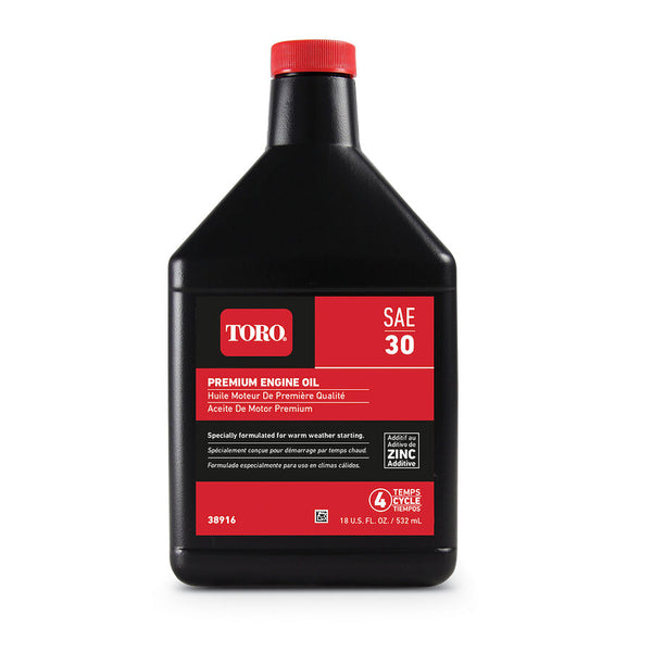 Toro 38916 OEM SAE 30 4 Cycle Engine Oil 18 oz Bottle