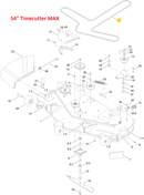 Toro OEM 147-2910 Mower Deck Belt Fits Current 54" Timecutter MAX Models.