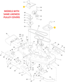 TORO OEM Belt and Pulley Cover 109-6936 fits Toro 48", 52" Titan HD, and Z Master series and 48", 52", 60" Toro Grandstand and Multi-force Series.