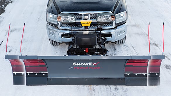 SNOWEX 8'6" - 11' POWER PLOW Adjustable Winged Snow Plow 77755