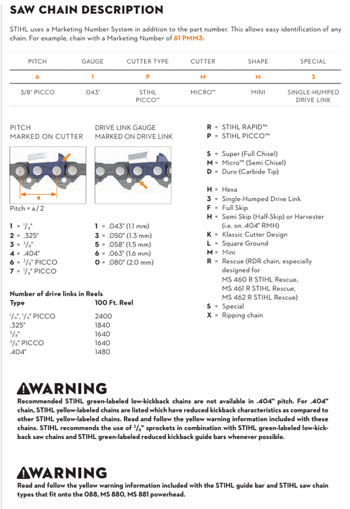 Stihl Genuine 26RM3 68E 18