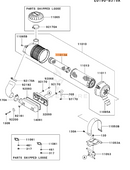 Kawasaki 11013-7045 OEM Inner Air Filter For 11013-7044 Fits FX 651V-1000 Series Engines