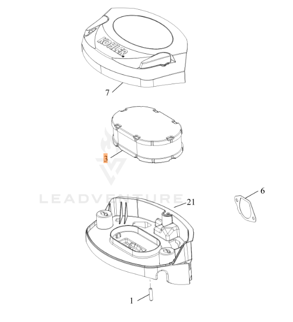 KT740 Air Filter Filtro Aria Originale Kohler Numero 32 083 09-S - Per Motori KT600, KT610, KT620 Ricambio Kohler OEM - Foto 11
