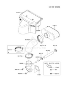 Kawasaki 11013-7046 OEM Pre-Filter for 110130752, 110290031 Kawasaki FR and FS Series Engines