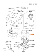 Kawasaki 11013-7025 OEM Pre-Filter for 11013-7031 Kawasaki Air Filter for FH381V - FH541V KAI Series Engines