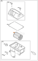 Briggs & Stratton 84002310 Genuine OEM Air Filter for 400 Series 14hp Vanguard Engine
