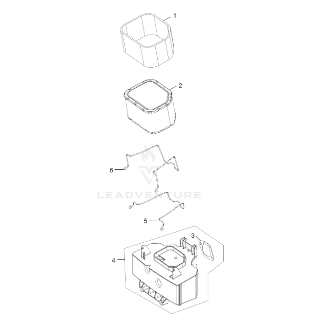 Kohler 32 883 06-S1 OEM Air Filter Kit for Kohler Courage SV810-SV840