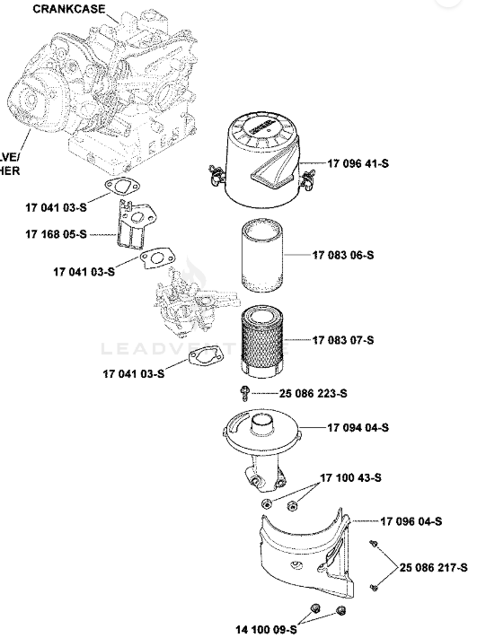 Kohler 17 883 07-S1 OEM Air Filter Kit for Kohler CH260 and CH270