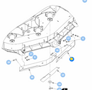 Hustler OEM 113211 Front Right Side Adj. Baffle or Discharge - Side Baffle Fits Hustler 2011 - 2017 Super Z Models / 2017 - Earlier Diesel Z Models / Select Early X-ONE Models (54 in. Side Discharge Models Only).